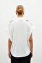 Short Sleeve Shirt with Shoulder Accessories - Ecru - 7