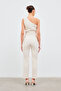Pants with Chain Accessories - Beige - 7