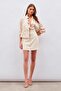 Button Detailed Mini Skirt Beige - 4