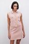 Silvery Tweed Vest - Powder - 5