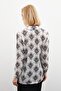 Patterned Plain Shirt - Black - 7