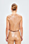 Button Detailed Leather Vest - Beige - 4