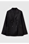 Women's Black 100% Linen Jacket - 2