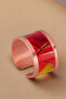 Women's Copper Bracelet Ring Set - Sunny Model Special Edition Metal Box Zeolite Sand - 6