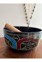 3 Colors Motif Tibetan Meditation Bowl/Meditation Bowl (Singing Bowl) - 19 cm diameter - 2