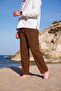Relaxed Fit Cotton Linen Trousers - 6