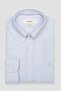 Marcel American Oxford Cotton Comfort Fit Dark Blue Button-Down Collar Men's Striped Shirt - 5