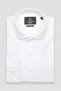 Antonio Armür Cotton Comfort Fit White Mostra Collar Men's Plain Shirt - 5