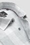 Lieno Linen Linen Comfort Fit Light Green Classic Collar Men's Checkered Shirt - 6