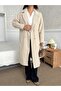 Wool Mixed Relaxed Fit Long Coat # 9013 - 3