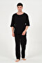 100% Cotton Casual Muslin Black Pajama Set up to 10XL - 6
