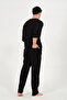 100% Cotton Casual Muslin Black Pajama Set up to 10XL - 5