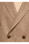 Basic Brown Men's Plain Jacket F3Wmckt182 - 6