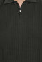 Men's Plus Size Polo Neck Zip-Up Knitwear - 6