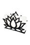 Lotus No 1 Motif Desktop Decorative Napkin Holder Towel Holder Black Stylish Presentation Metal Tableware Presentation - 4