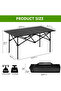 Folding Camping Table – Lightweight Aluminum Roll Up Picnic Table with Carry Bag 95×55X50cm - 7