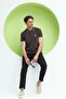 Men's Polo Neck Regular Fit T-Shirt Brown - 3