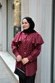 Women's Flared Sleeves Button Detailed Shirt Burgundy - 4