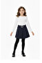 Girl's School Skirt with Pleated Buckle Detail