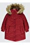 Coat with Fur Hood 2-5 Years Old - Red 2-3 Years Old