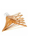 10 Pieces of Wooden Polished Natural Clothes Hangers Smooth Pack of 10 - 9