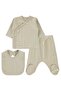 3-Piece Basic Bodysuit Sets - Beige