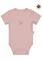 Organic Cotton Pcs K Sleeve 0-18 Months Snap Fastener Bodysuit - Pink 9-12 Months