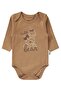 Cute Bear Printed 3-Piece Set 6-18 - Brown - 2
