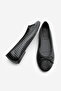 Women's Bow Detailed Casual Ballet Flats Monit Black - 7