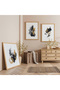Wooden Framed Chaos and Light Triple Wooden Painting Set
