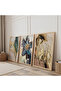 Wooden Framed Elegance of Nature Triple Wooden Painting Set - 2
