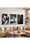 Wooden Framed Eiffel Tower Triple Wooden Painting Set - 5