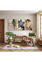 Wooden Framed Elegance of Nature Triple Wooden Painting Set - 3