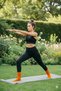 Single Women's Seasonal Orange Yoga Fitness Plates Sports and Aerobics Boot Socks - 5