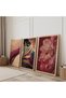 Wooden Framed Spirit of Nature Triple Wooden Painting Set - 2