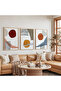 Minimalist Harmony Triple Wooden Painting Set with Wooden Frame - 5