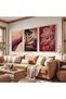 Wooden Framed Spirit of Nature Triple Wooden Painting Set - 4
