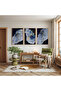Wooden Framed Night Dance Triple Wooden Painting Set - 3