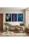 Colorful Butterflies with Wooden Frame Triple Wooden Painting Set - 3