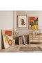 Wooden Framed Organic Harmony Triple Wooden Painting Set