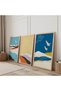 Wooden Framed Wings of Freedom Triple Wooden Painting Set - 2