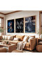 Tiger Inside Wooden Frame Triple Wooden Painting Set - 4