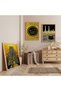 Wooden Framed Kaaba and the Word of Allah Triple Wooden Painting Set