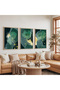 Wooden Framed Cool Flow Triple Wooden Painting Set - 5