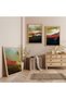 Wooden Framed Dream of Autumn Triple Wooden Painting Set