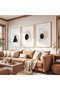 Minimal Balance Triple Wooden Painting Set with Wooden Frame - 4