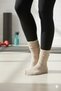 Single Women's Seasonal Light Beige Yoga Fitness Plates Sports and Aerobics Boot Socks - 3