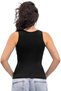 Bargemon Model Lower and Upper Abdomen Effective Sports Corset Women's Tank Top Black Color - 5