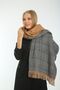 Winter Trend Camel Plaid Patterned Scarf - Designed for Elegance and Warmth Sal1212 - 6