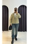 Buttoned Boxy Fit Trench Coat